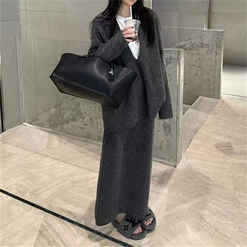 Relaxed Knitwear Two-Piece Set