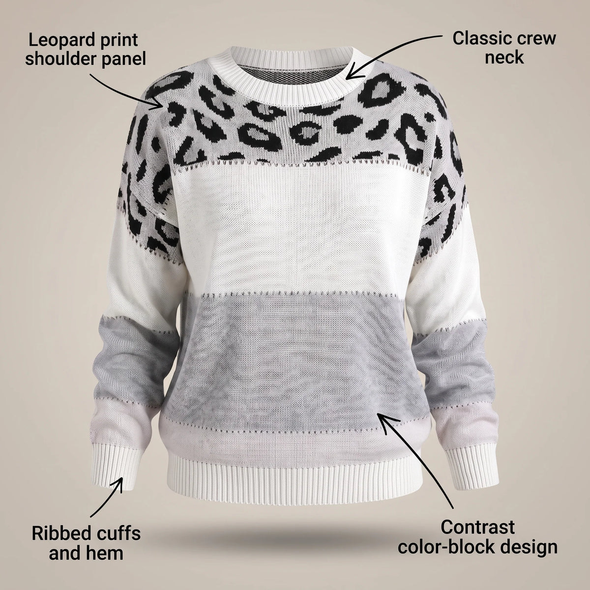 LEOPARD LUXE SWEATER