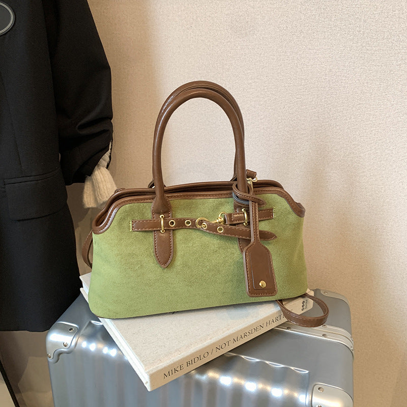 Suede Crossbody Bag