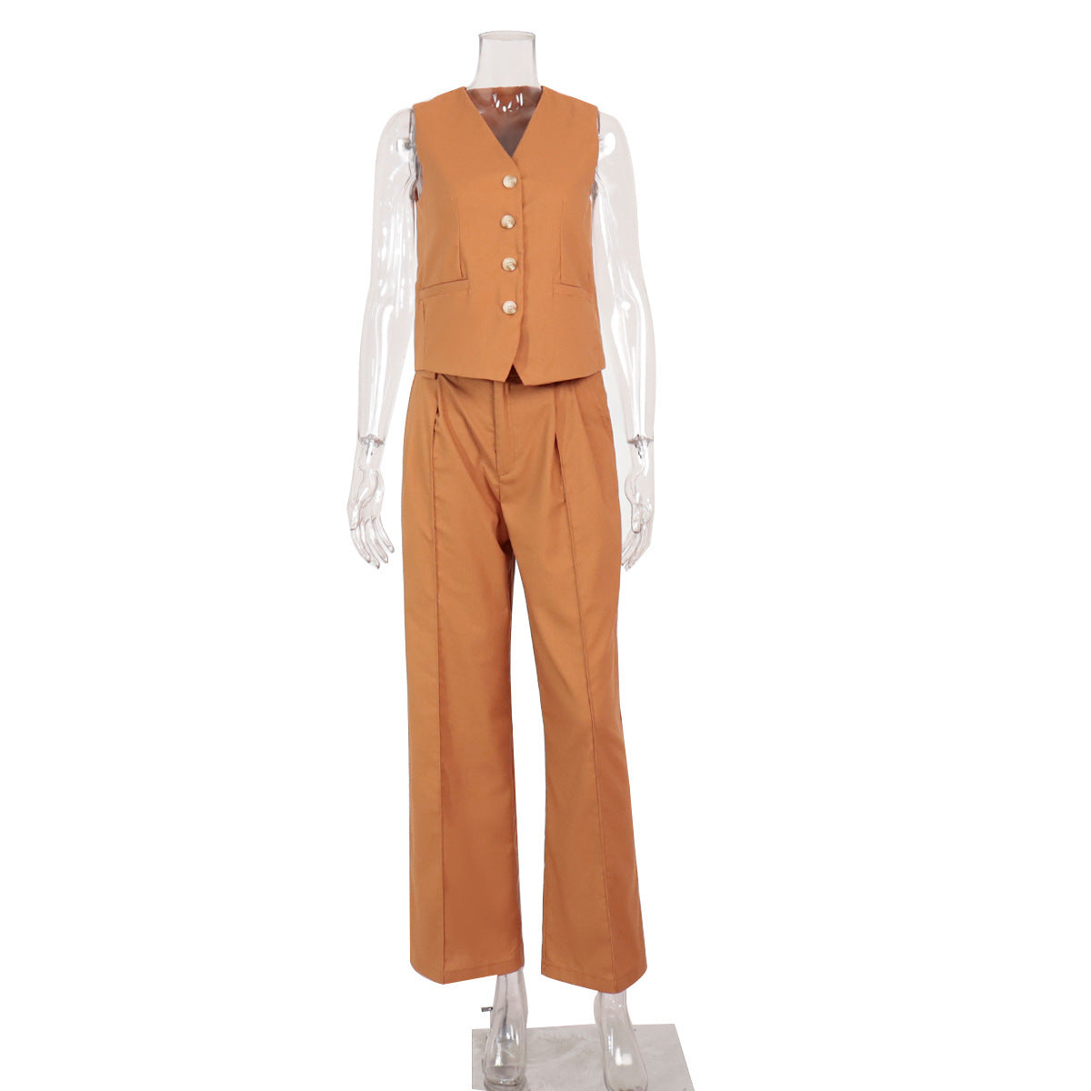Sleeveless Vest and Pants Set