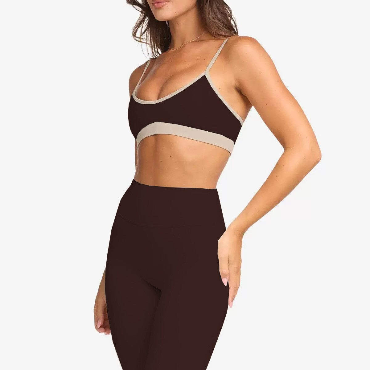 Yoga Sports Bra and Flared Pants Set
