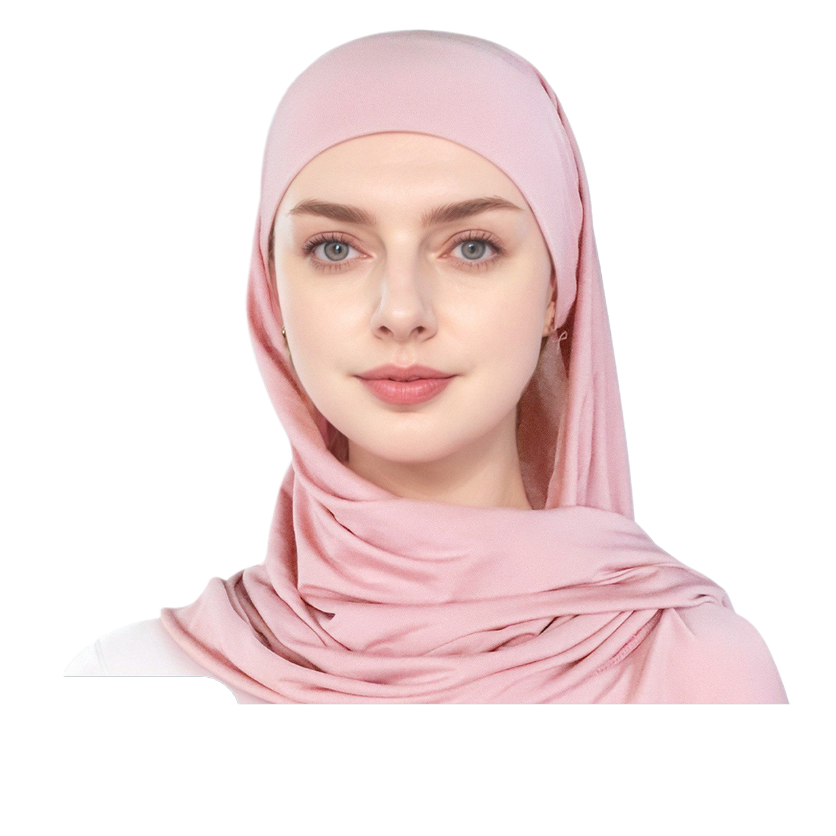Simple single-layer brim headscarf
