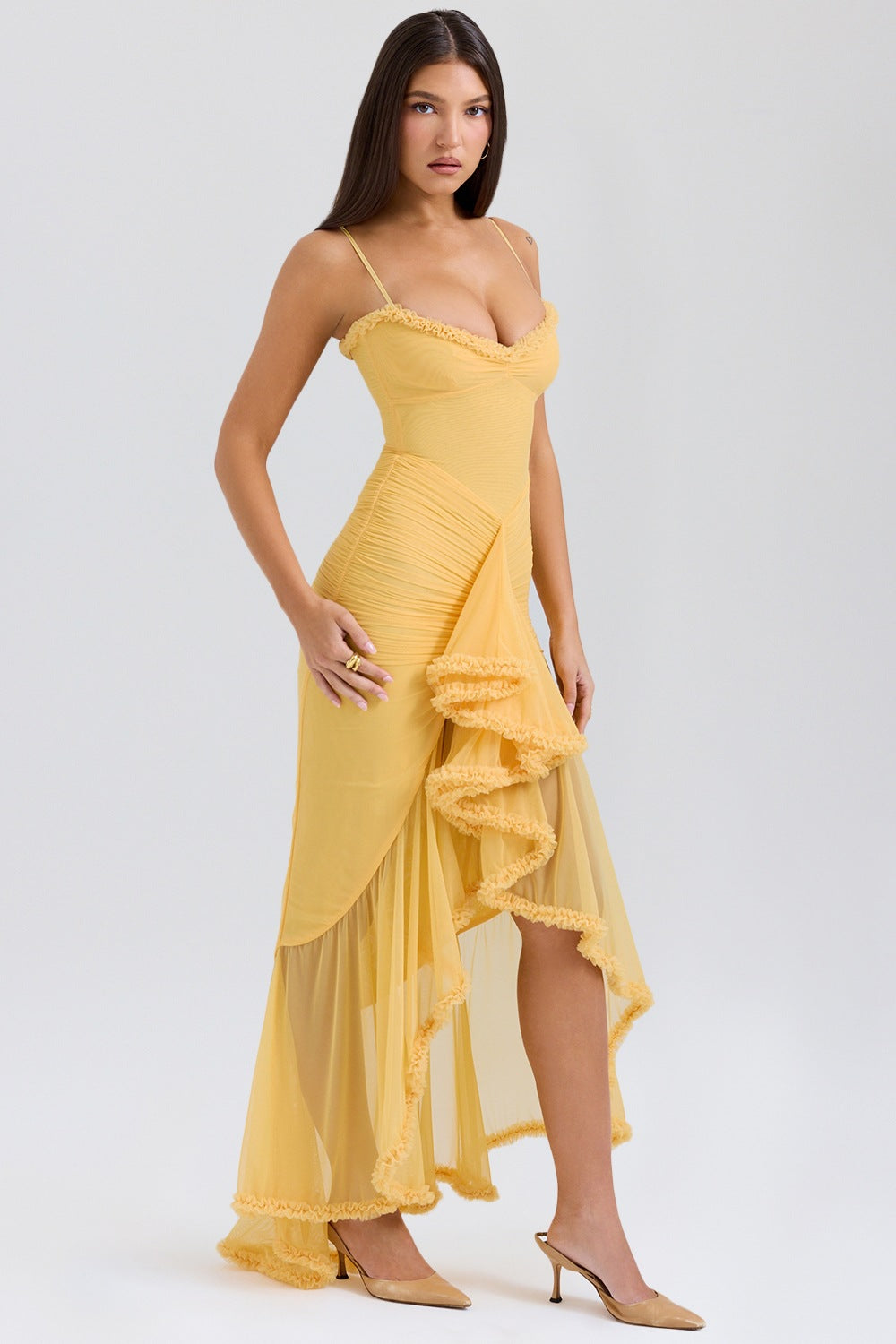 Sleeveless V-Neck Slip Dress