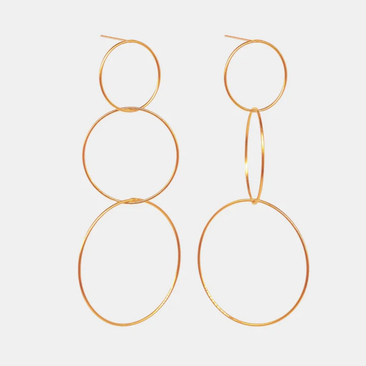 Women's simple geometric multi-purpose large and small ear cuffs