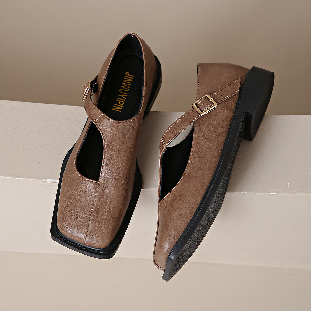 Square Heeled Fashion Shoes