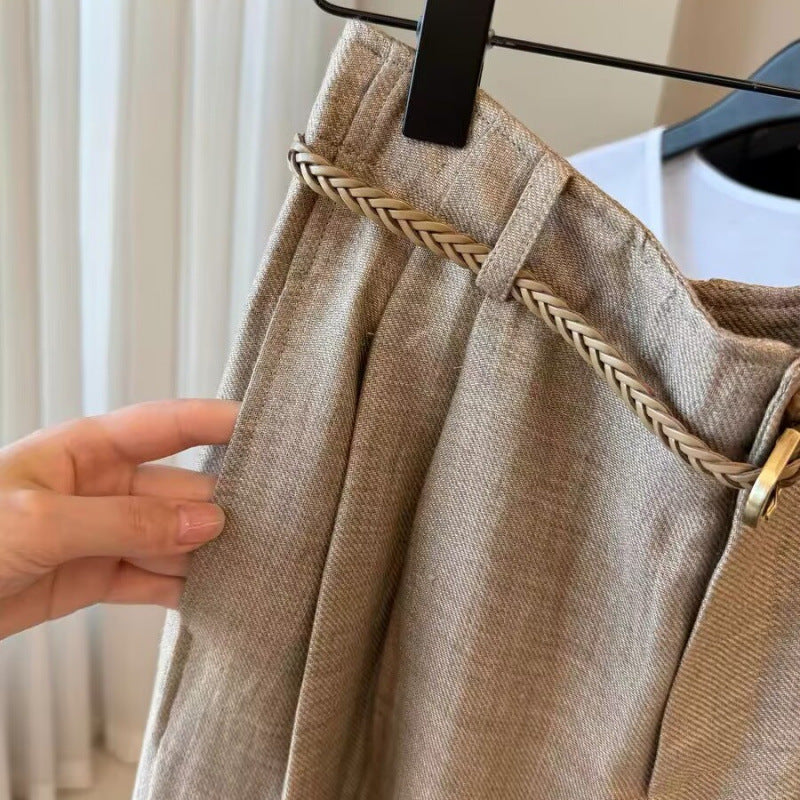 Straight Wide-Leg Pants for Summer Women