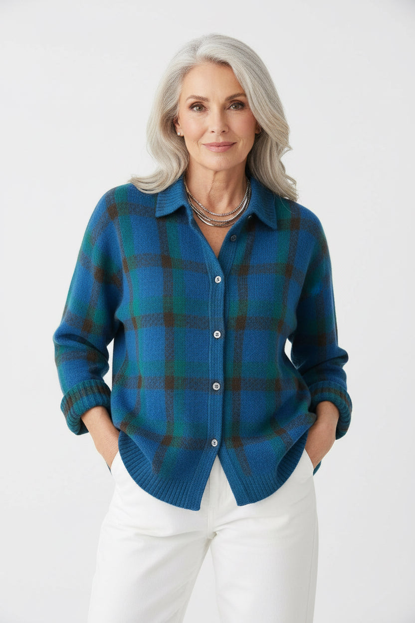 RETRO CHECK SWEATER