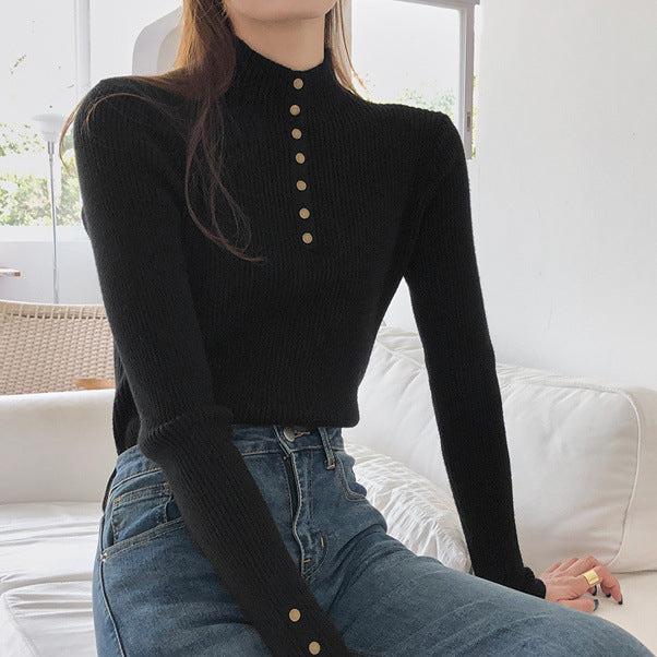 Womens Mock Neck Sweater