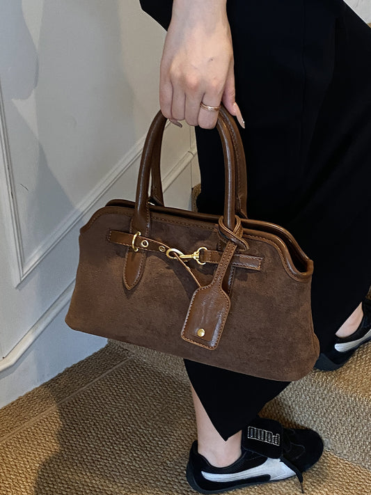 Suede Crossbody Bag