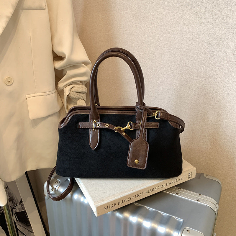 Suede Crossbody Bag