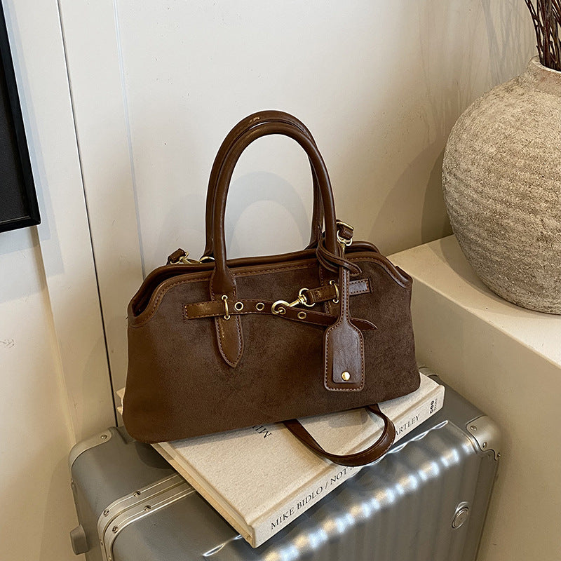 Suede Crossbody Bag