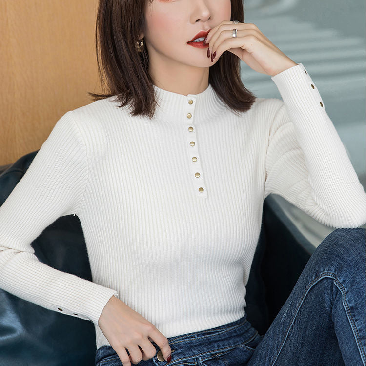 Womens Mock Neck Sweater