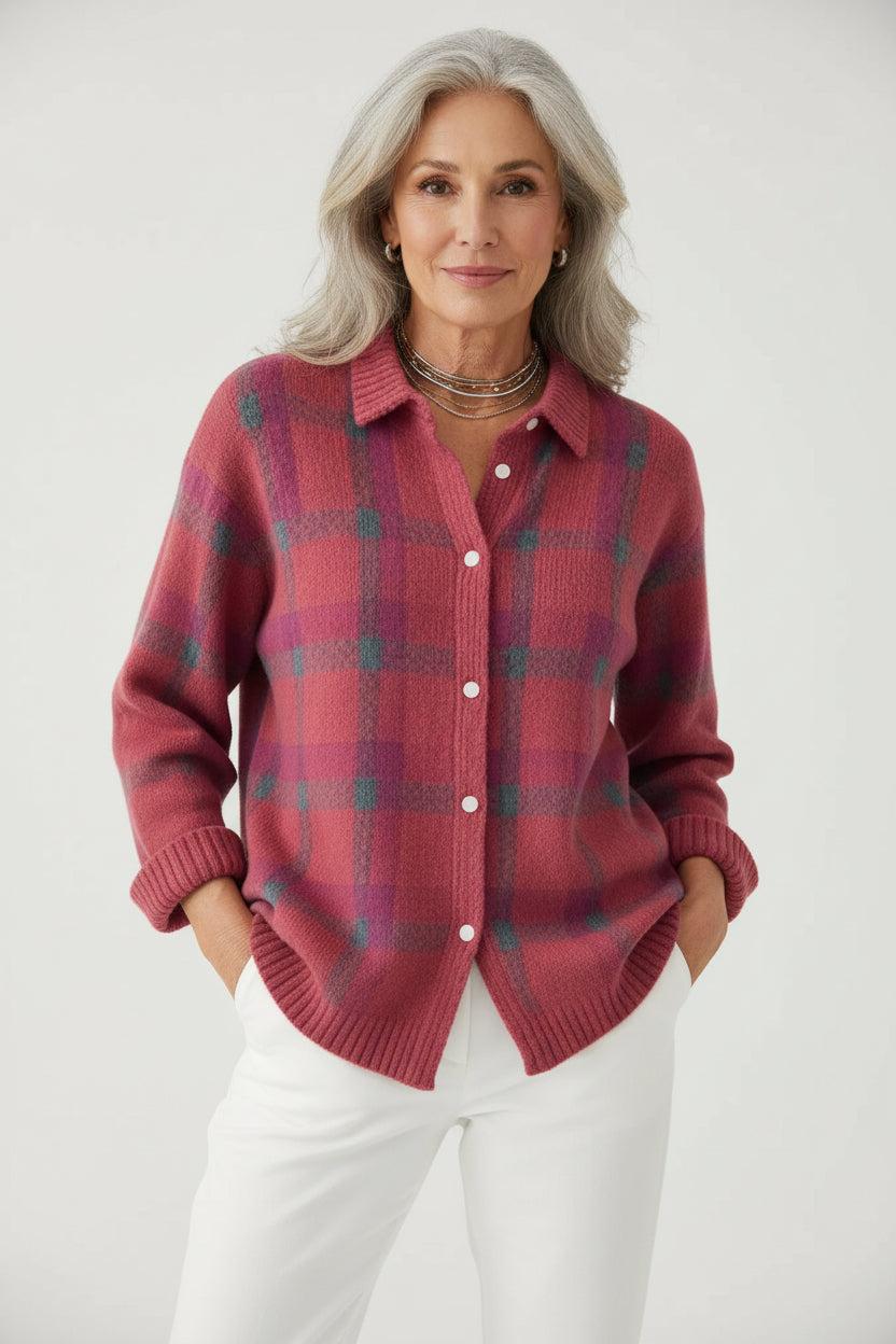 RETRO CHECK SWEATER