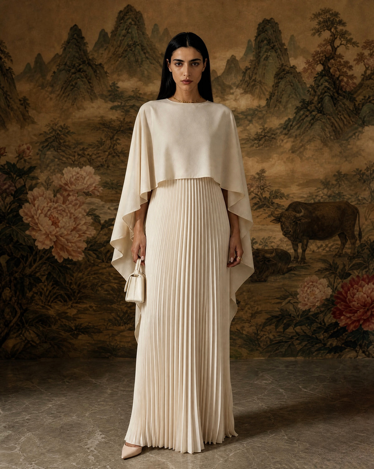 Elegant Pleated Dress