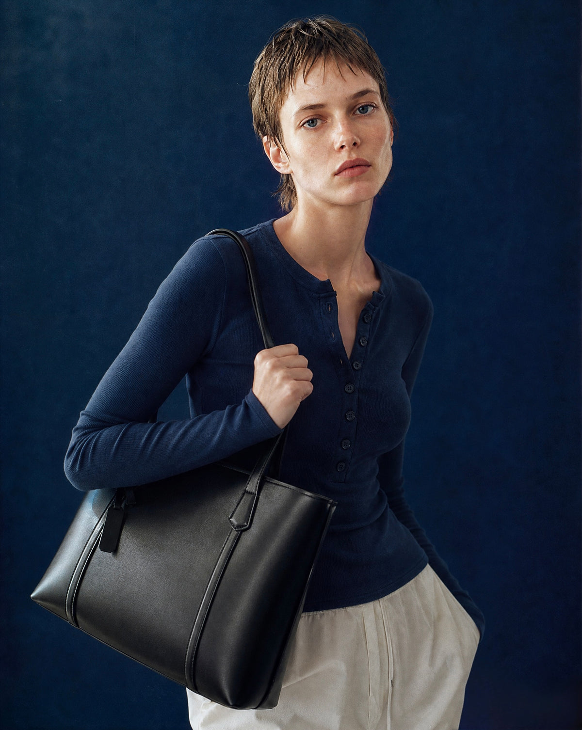 Soft Leather Large Capacity Tote Bag