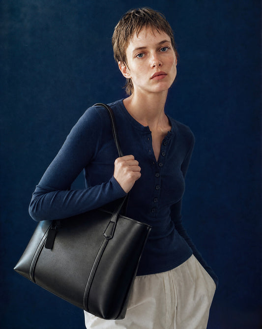 Soft Leather Large Capacity Tote Bag