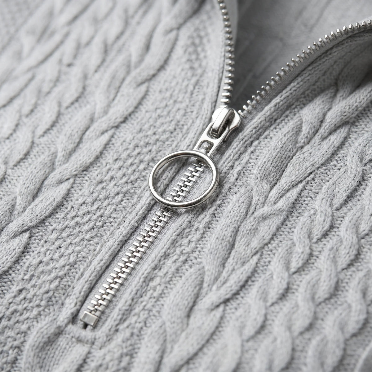 Women's Quilted Zipper Sweatshirt