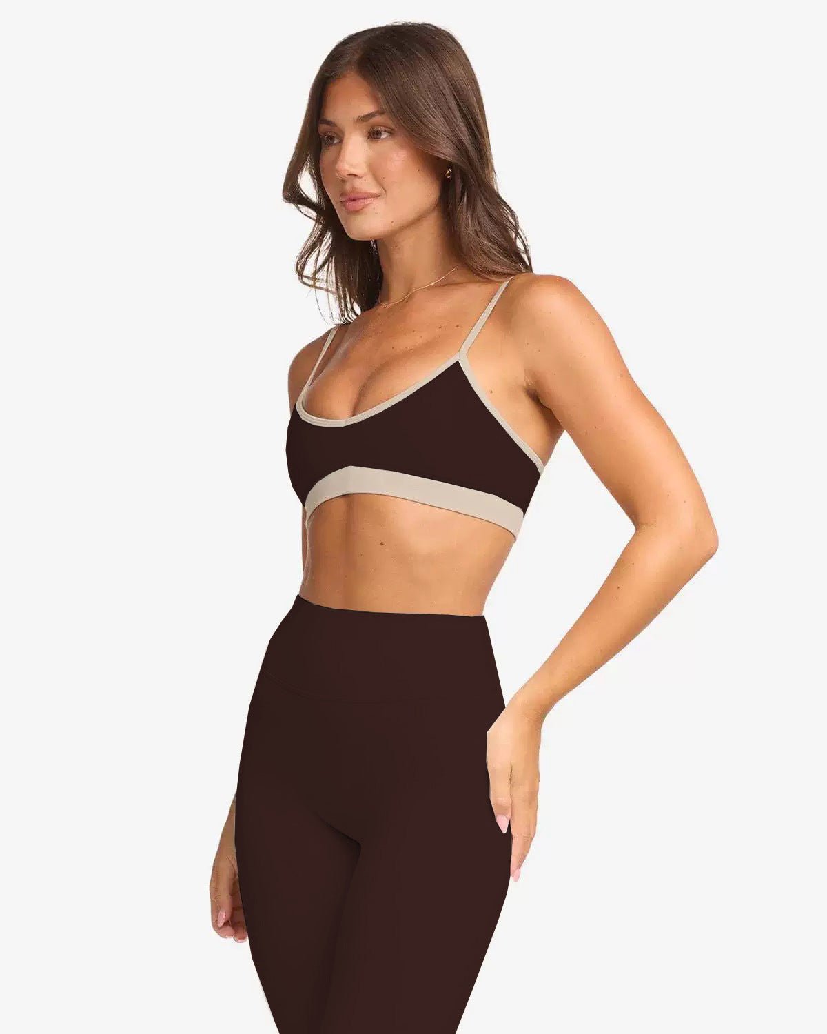 Yoga Sports Bra and Flared Pants Set