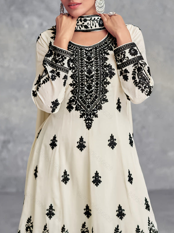 Printed Top and Pants Set