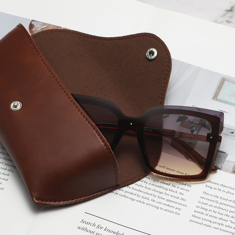 Leather Sunglasses Eyeglass Case