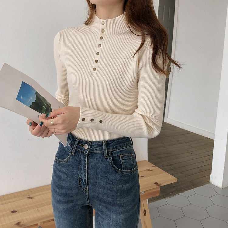 Womens Mock Neck Sweater