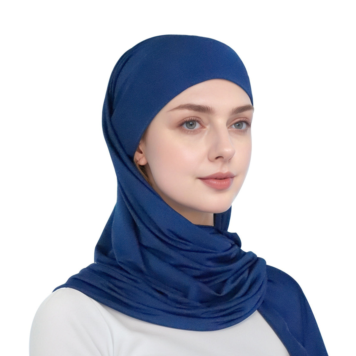 Simple single-layer brim headscarf