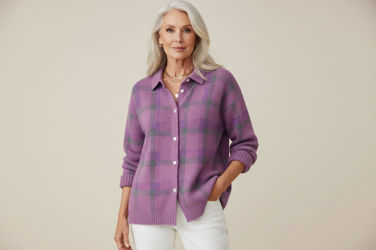 RETRO CHECK SWEATER