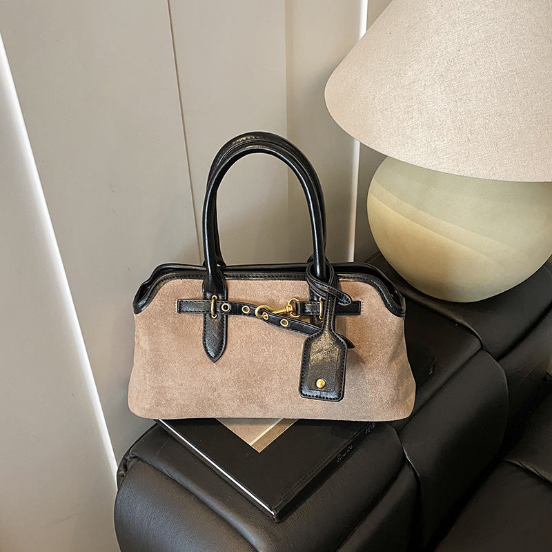 Suede Crossbody Bag