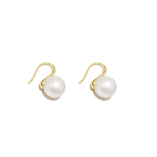 Elegant Pearl Earrings Light Luxury and High-End Feel