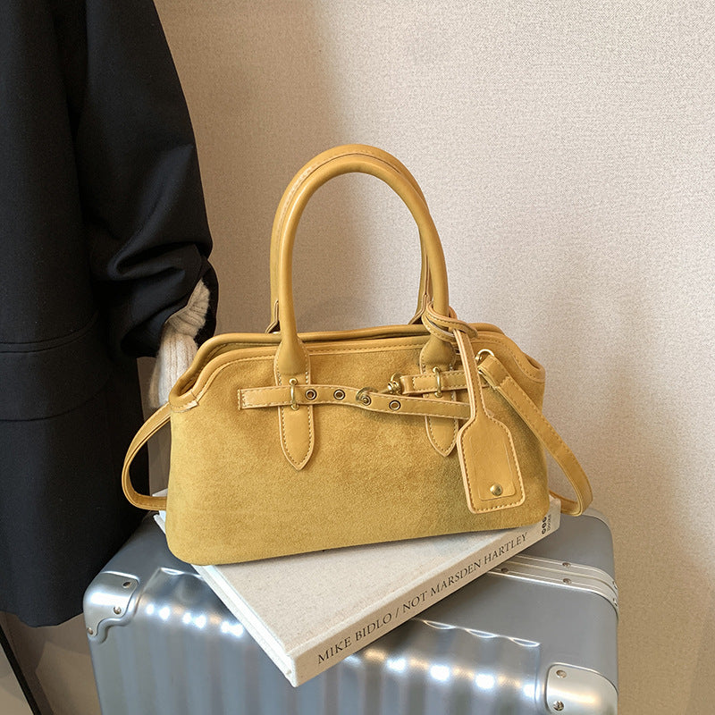 Suede Crossbody Bag