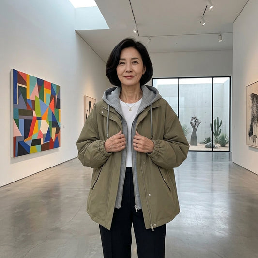 Korean Style Loose Baseball Jacket